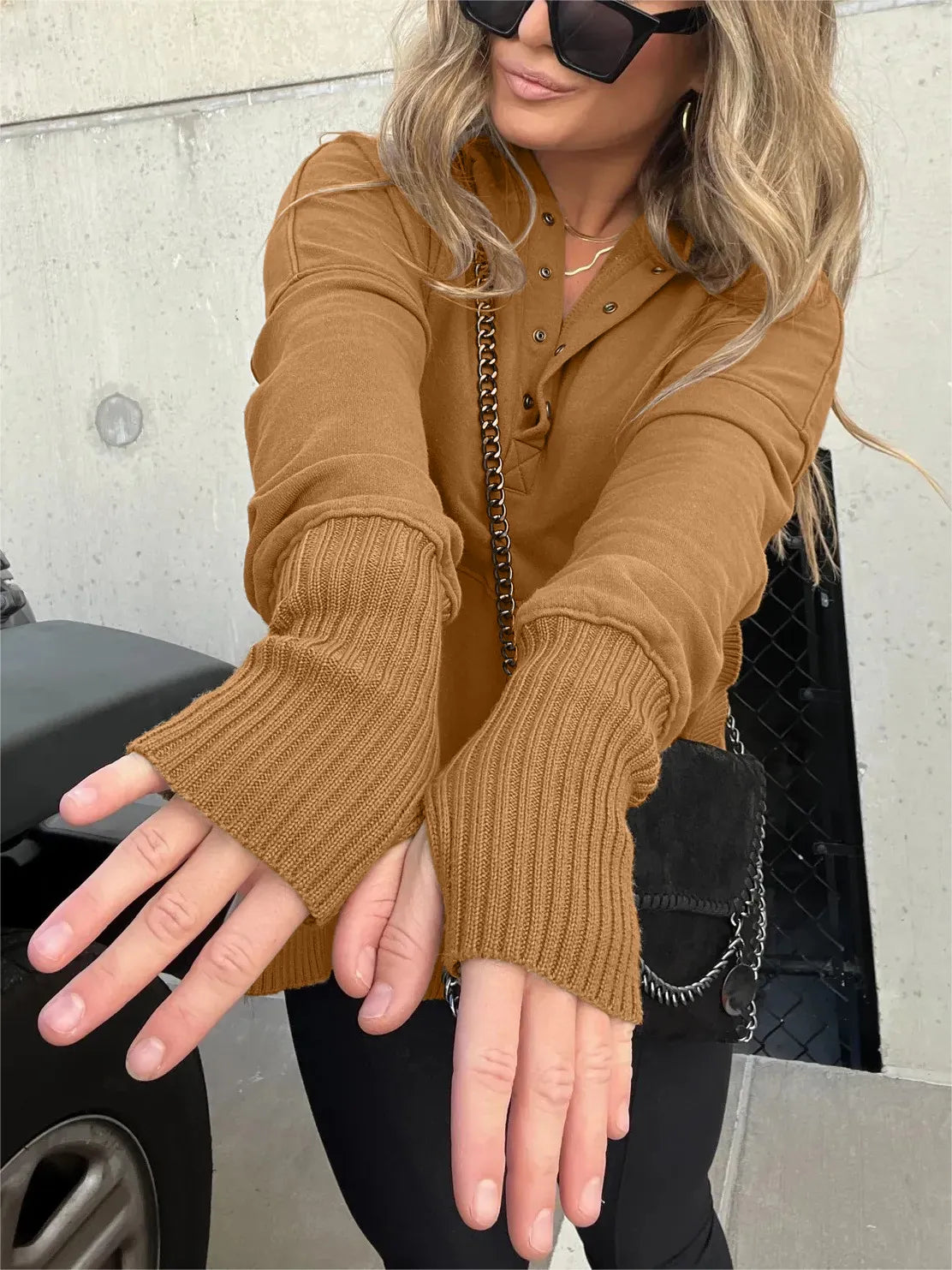 April Übergroßer Hoodie