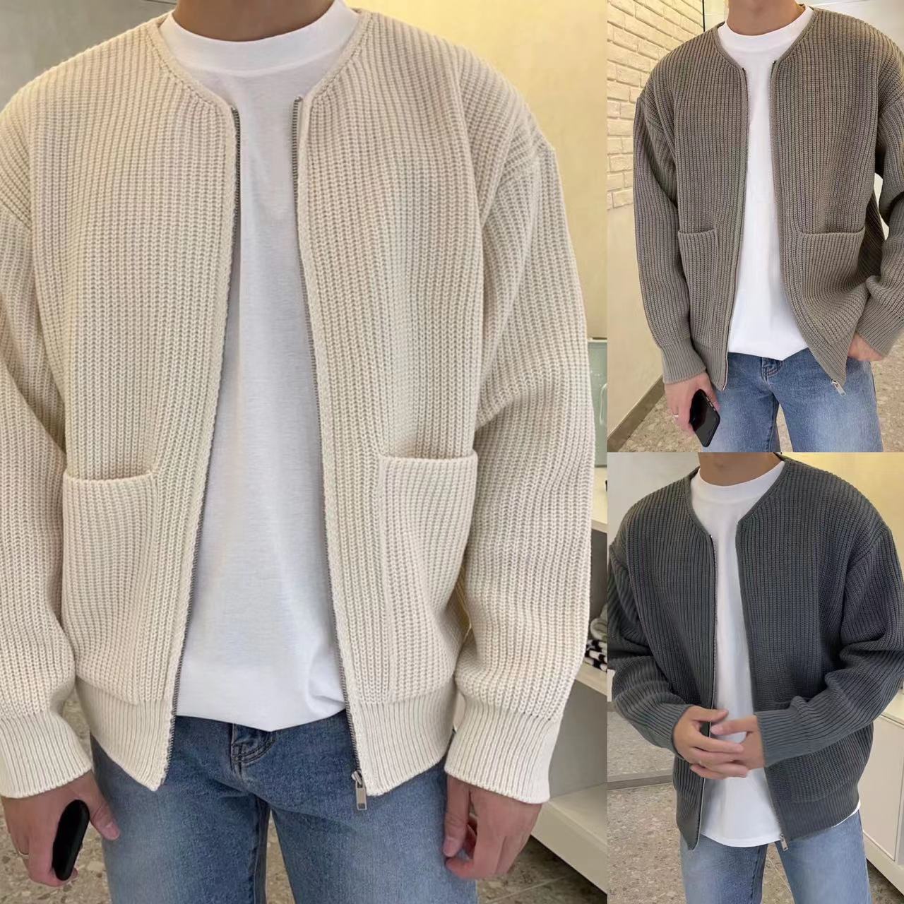 Fabio Stehkragen Strickjacke