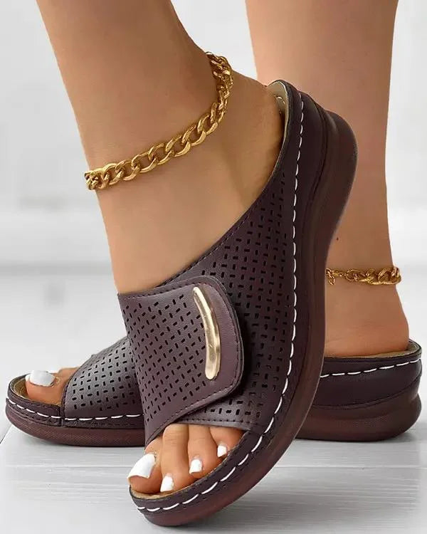 Tonet's Orthopädische Peep-Toe-Sandalen