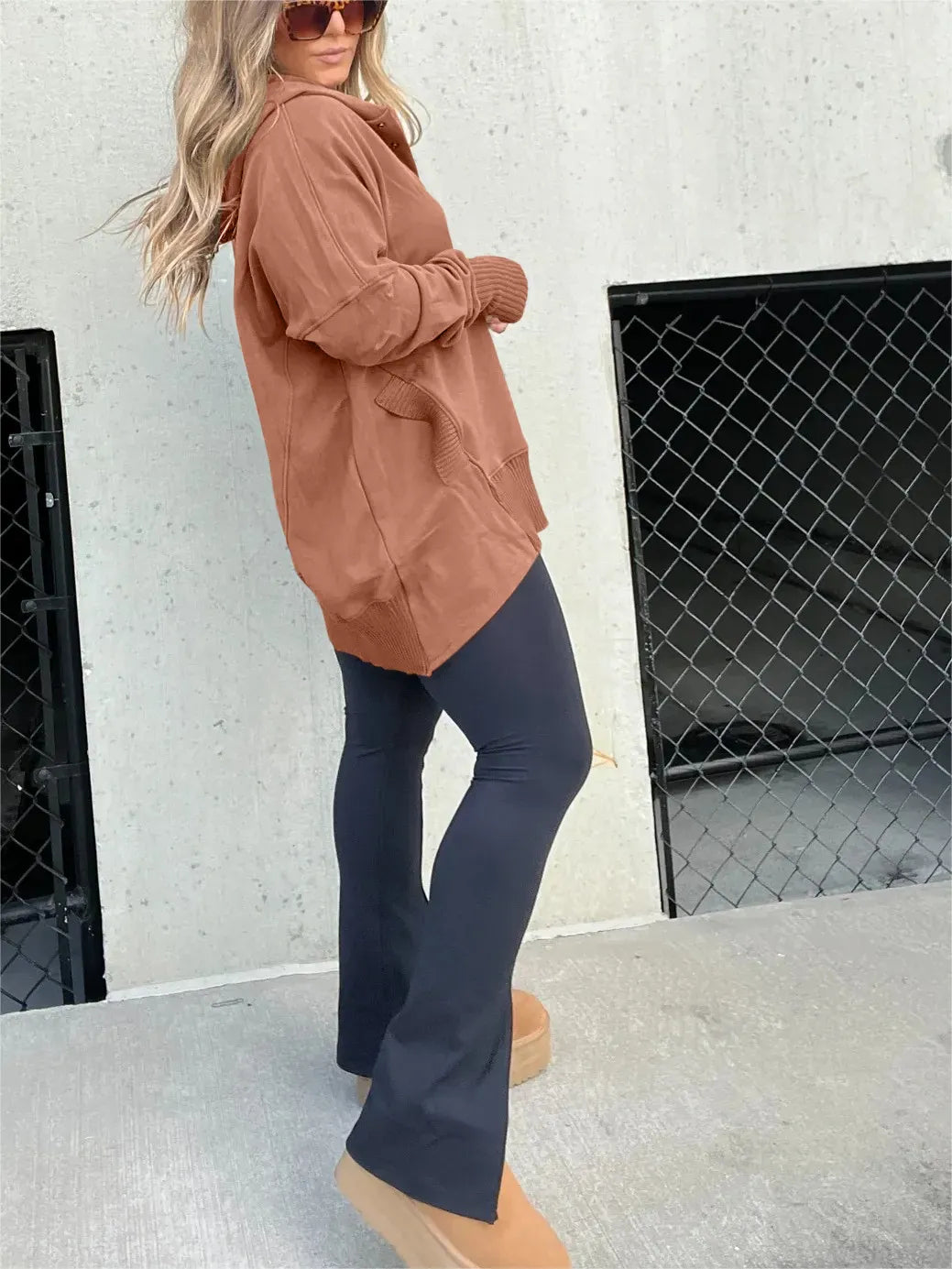 April Übergroßer Hoodie