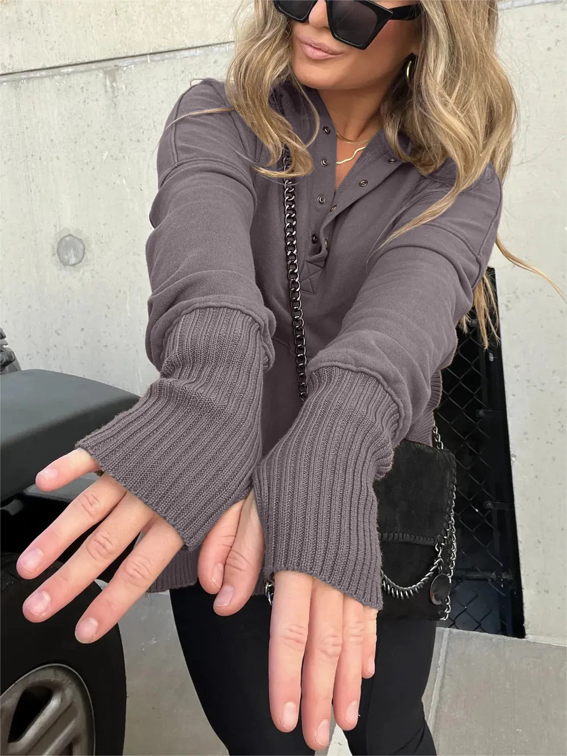 April Übergroßer Hoodie