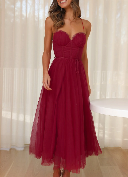 Alina's Ärmelloses Midi-Kleid