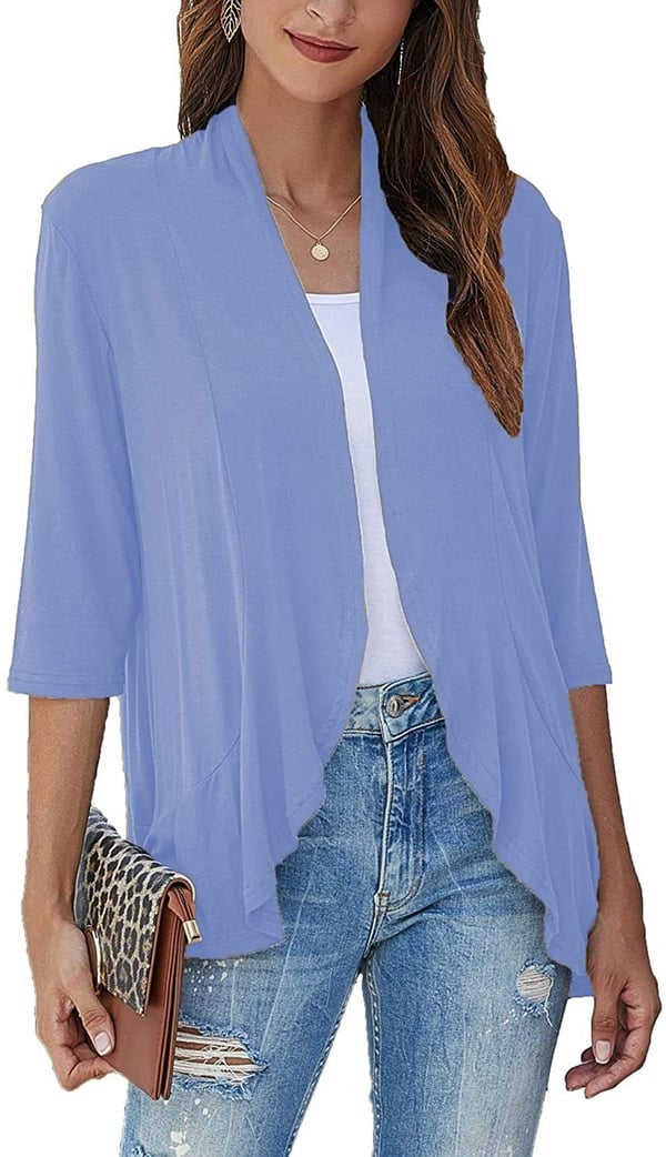 Camila Elegante Offene Vorderseite Strickjacken