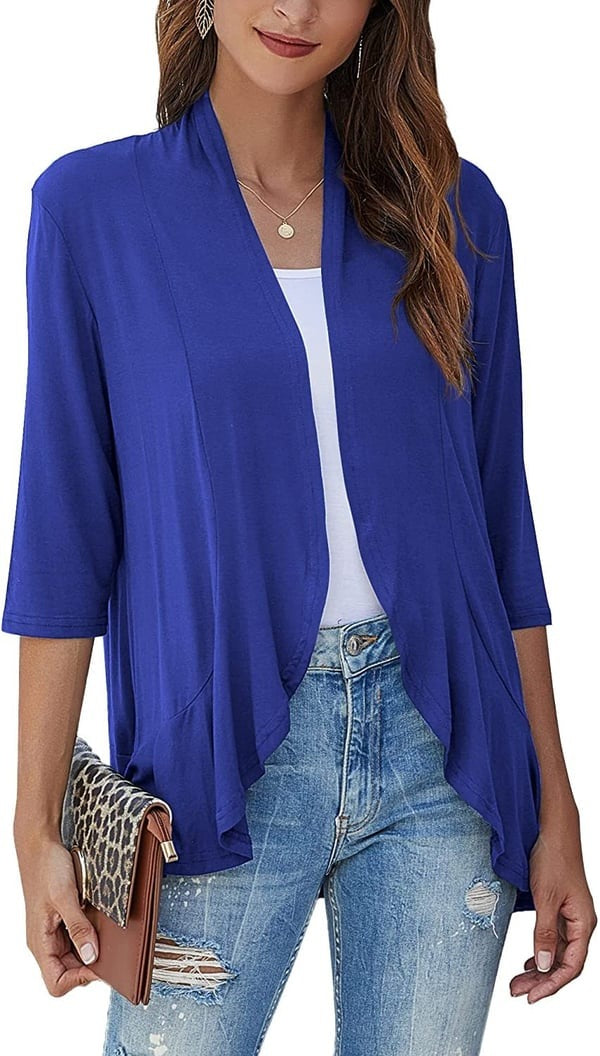 Camila Elegante Offene Vorderseite Strickjacken
