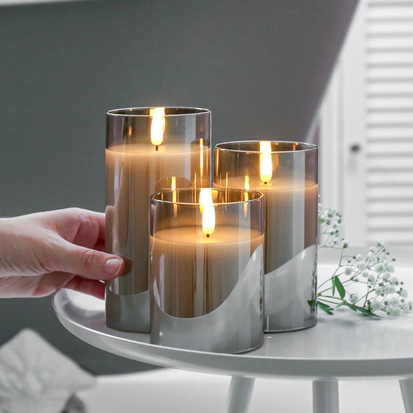 GlowSerenity Luxe Kerzen (3 Kerzen pro Set)