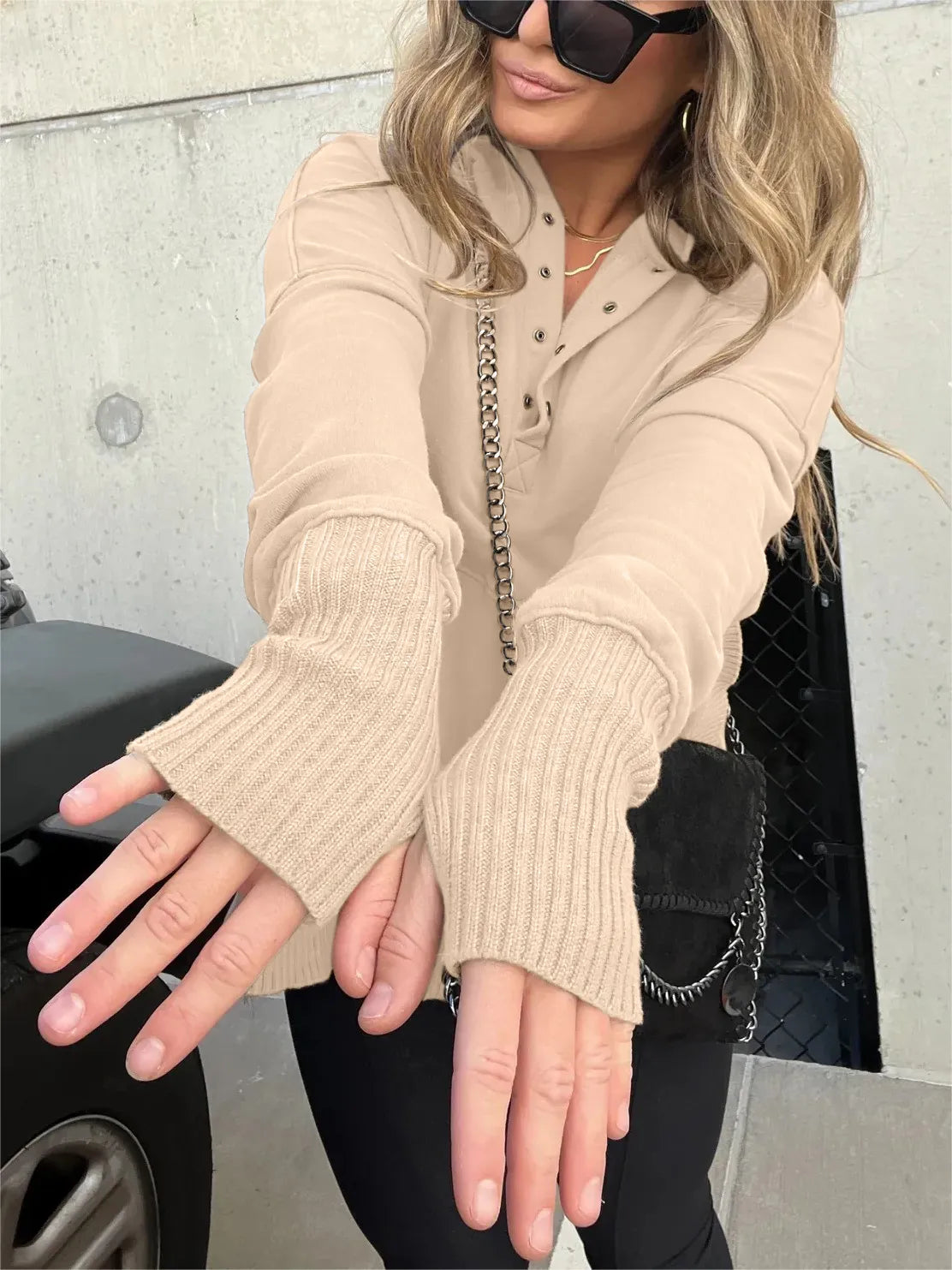 April Übergroßer Hoodie