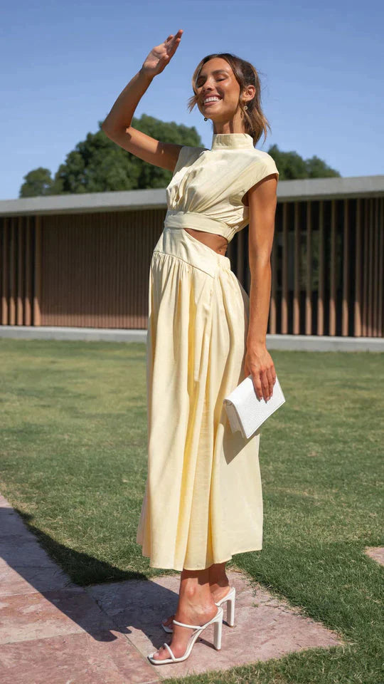 Dinah's Cut-Out Midikleid