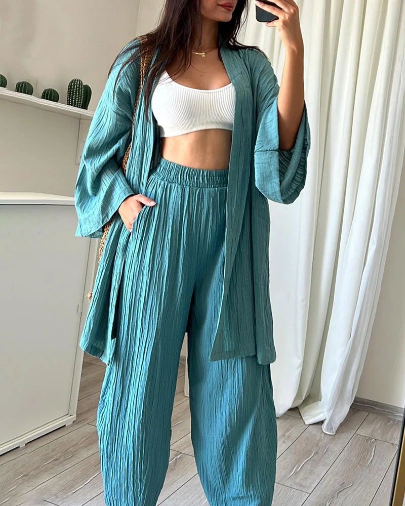 Melanie Zweiteiliges Set mit Strickjacke