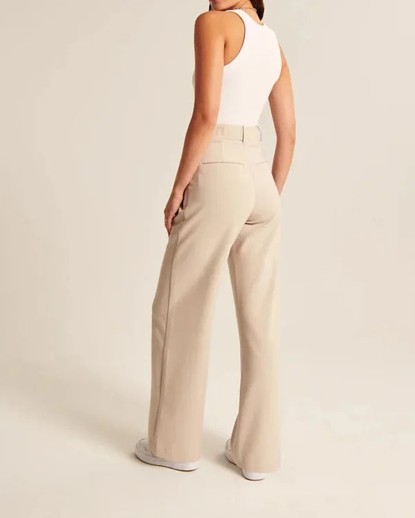 Maryanne's Hochtaillierte weite Hosen