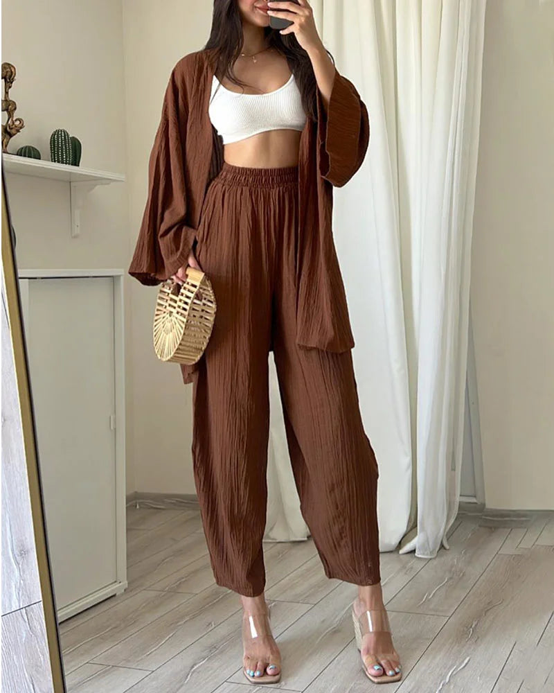 Melanie Zweiteiliges Set mit Strickjacke