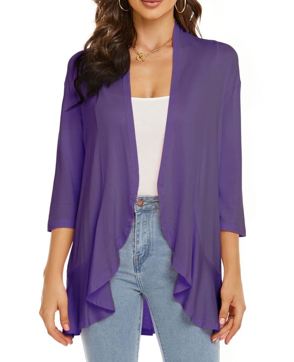 Camila Elegante Offene Vorderseite Strickjacken