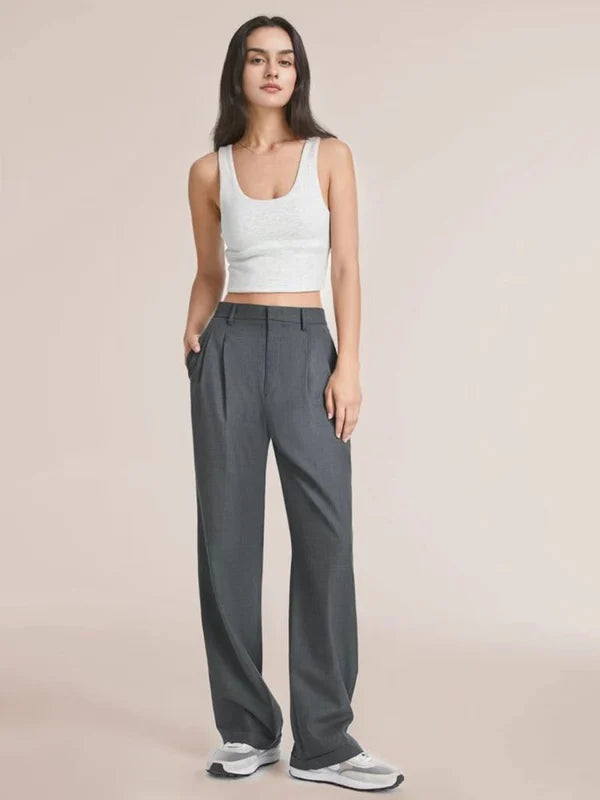 Maryanne's Hochtaillierte weite Hosen
