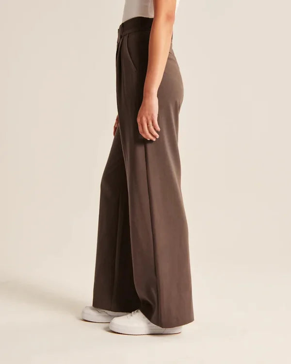 Maryanne's Hochtaillierte weite Hosen