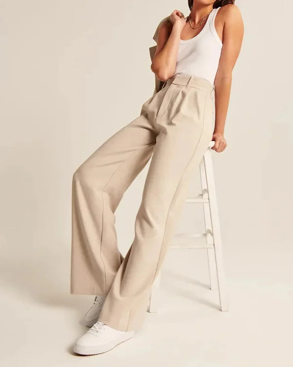 Maryanne's Hochtaillierte weite Hosen