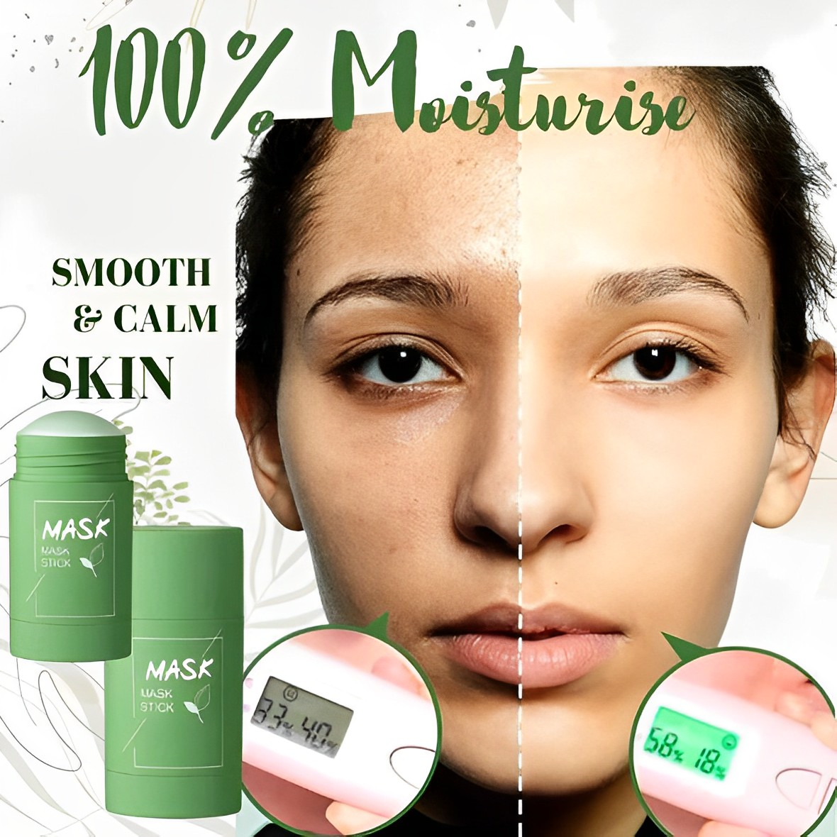 GreenTea Glow Reinigungsstick zur Hautreinigung
