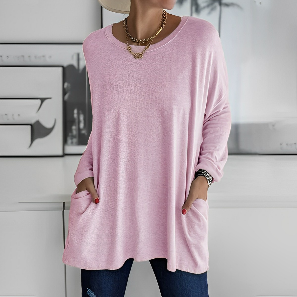 Dulcie EleganceFlow Lässiges Chic-Hemd