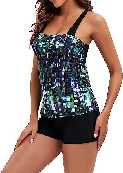 Tyra's Geo Chic Tankini-Set