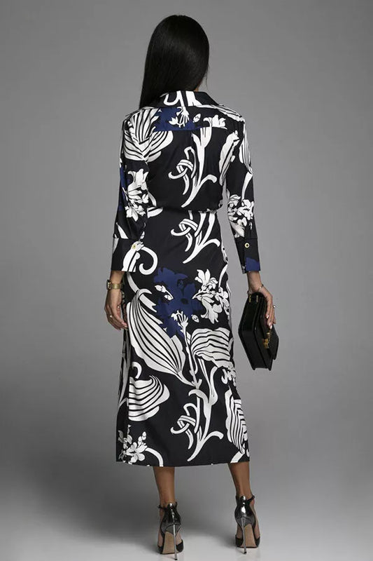 Aceline's Blaues Midikleid