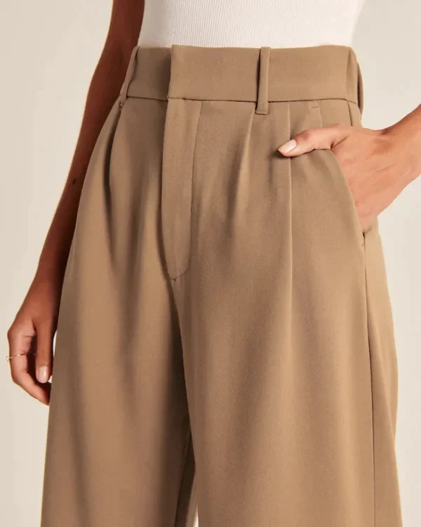 Maryanne's Hochtaillierte weite Hosen