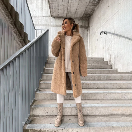 Eloise stilvoller weicher teddy mantel