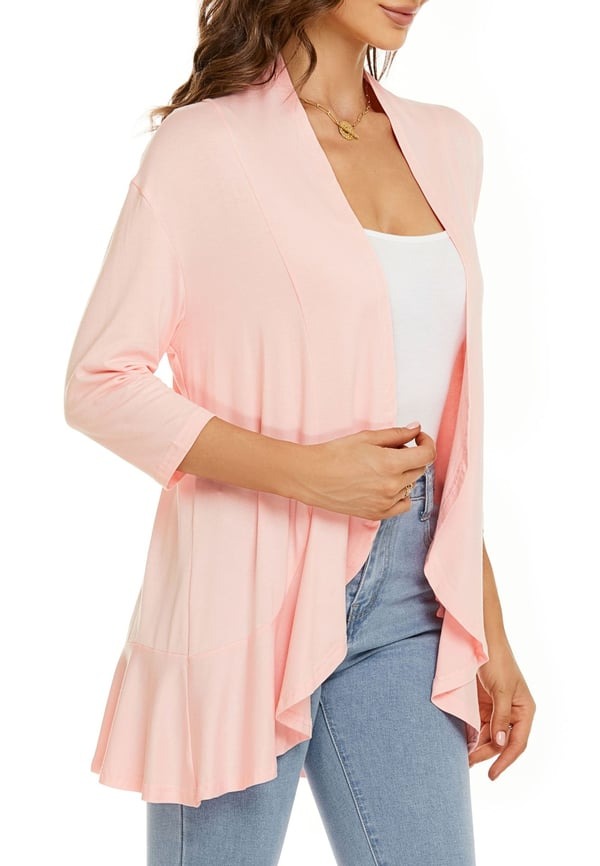 Camila Elegante Offene Vorderseite Strickjacken