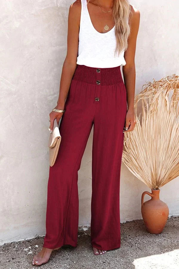 Chandler's Hochgezogene Smocked-Hose