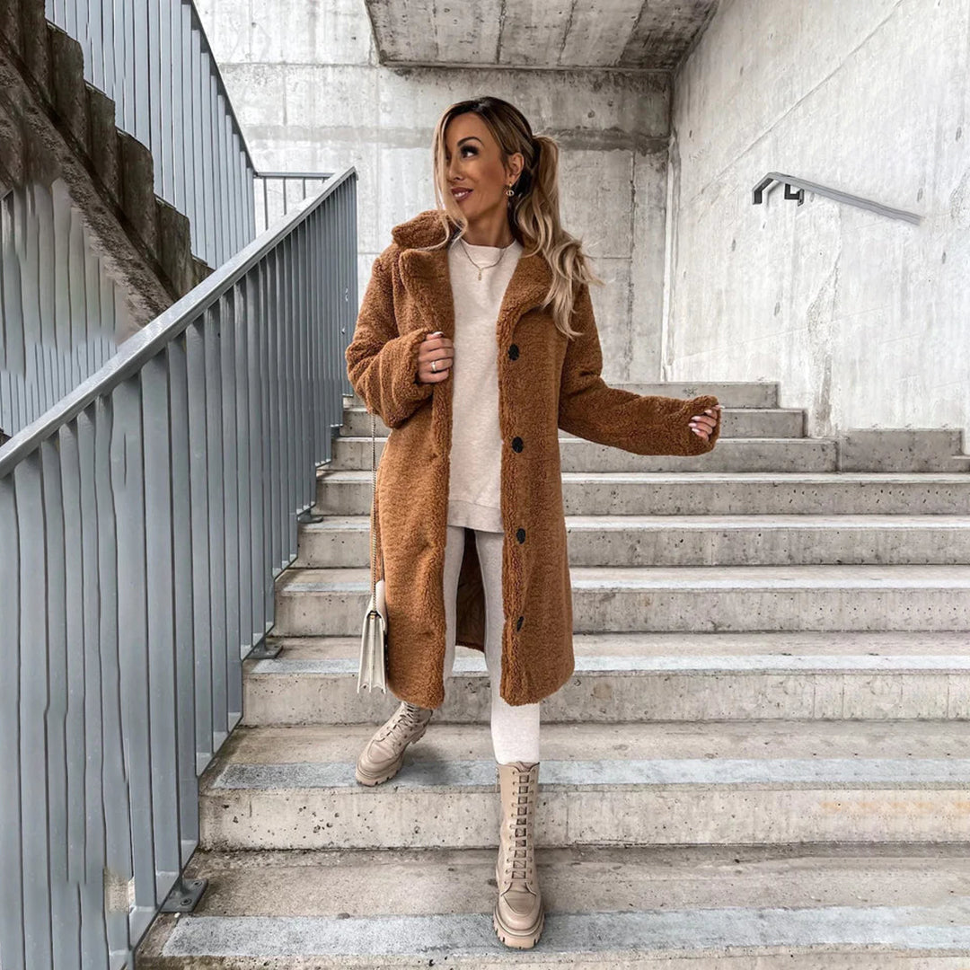 Faux Wool Damenjacke