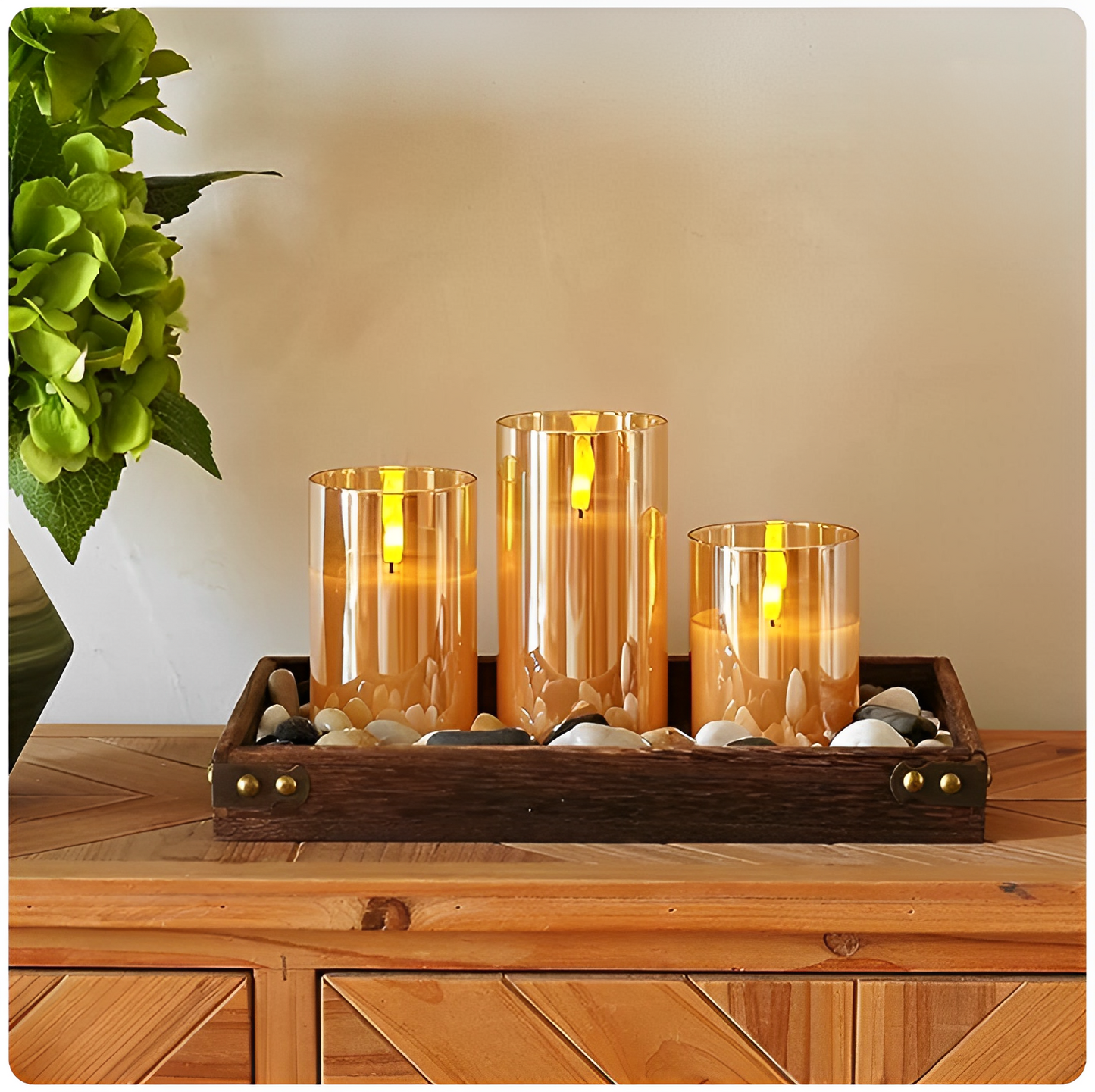 GlowSerenity Luxe Kerzen (3 Kerzen pro Set)