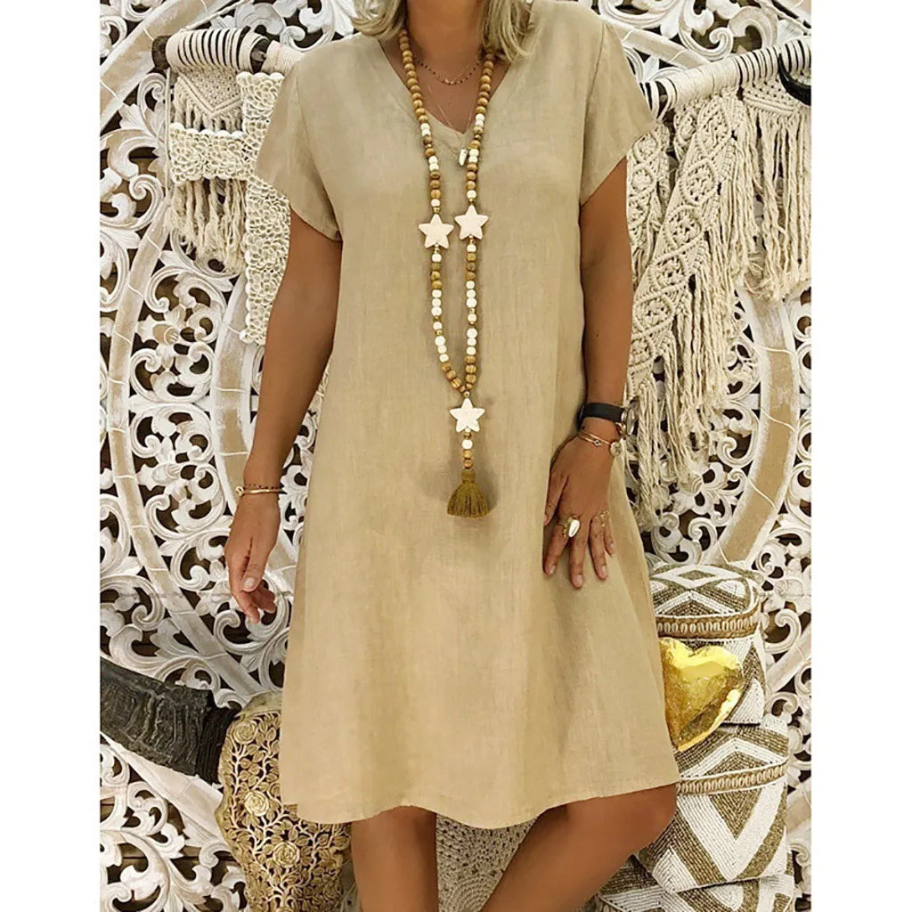 Sidney Das ultimative V-Ausschnitt Midi-Kleid
