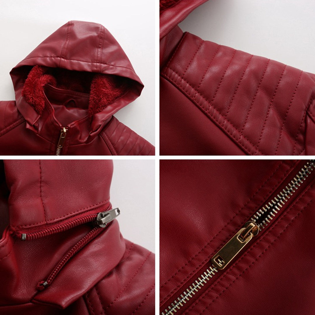 Luxuriöse schicke Lederjacke