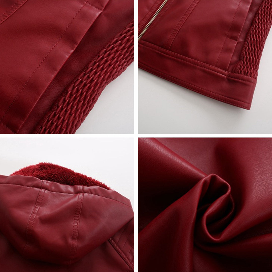 Luxuriöse schicke Lederjacke