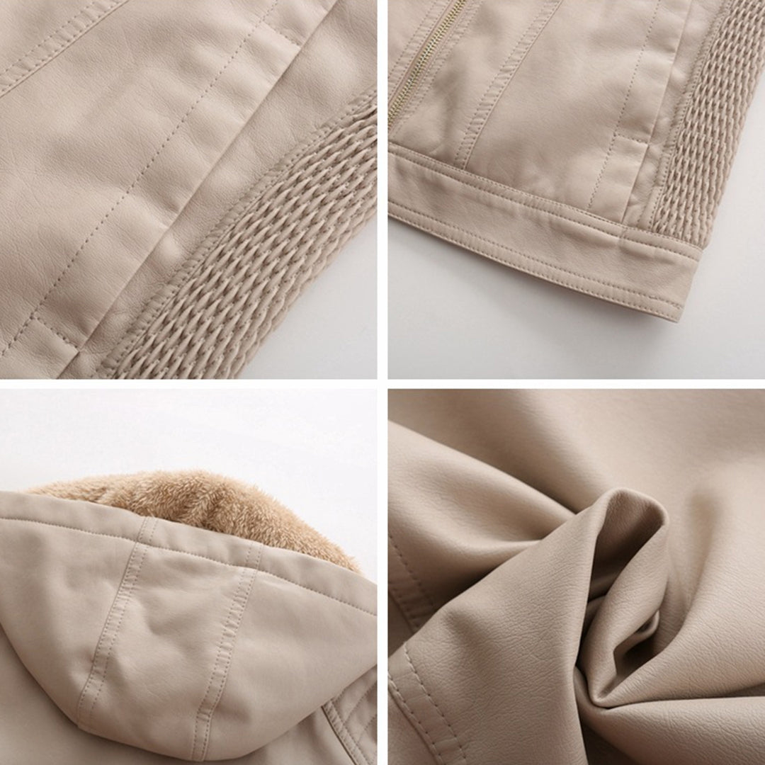 Luxuriöse schicke Lederjacke