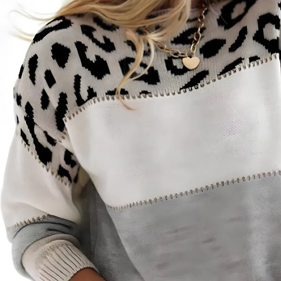 Sweatshirt mit Leopardenmuster