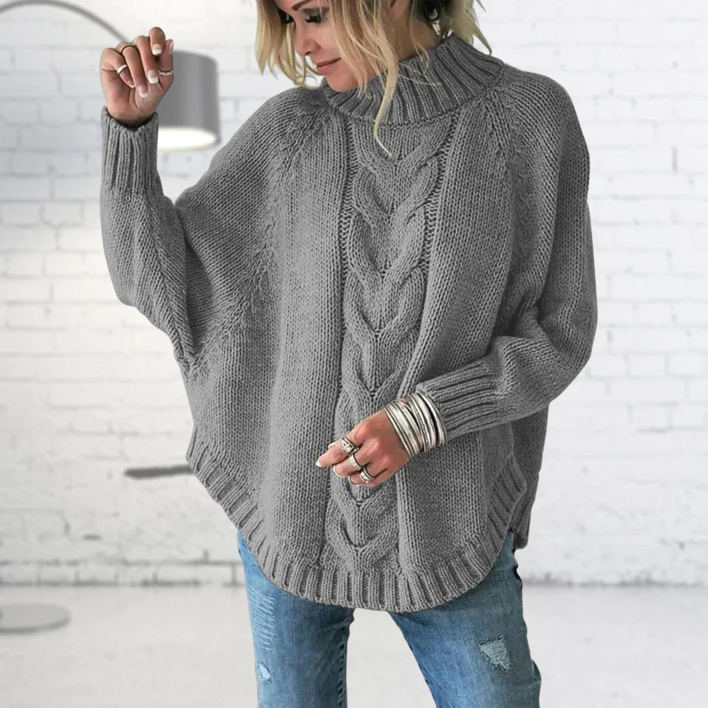 Modischer Rollkragenpullover aus Strick
