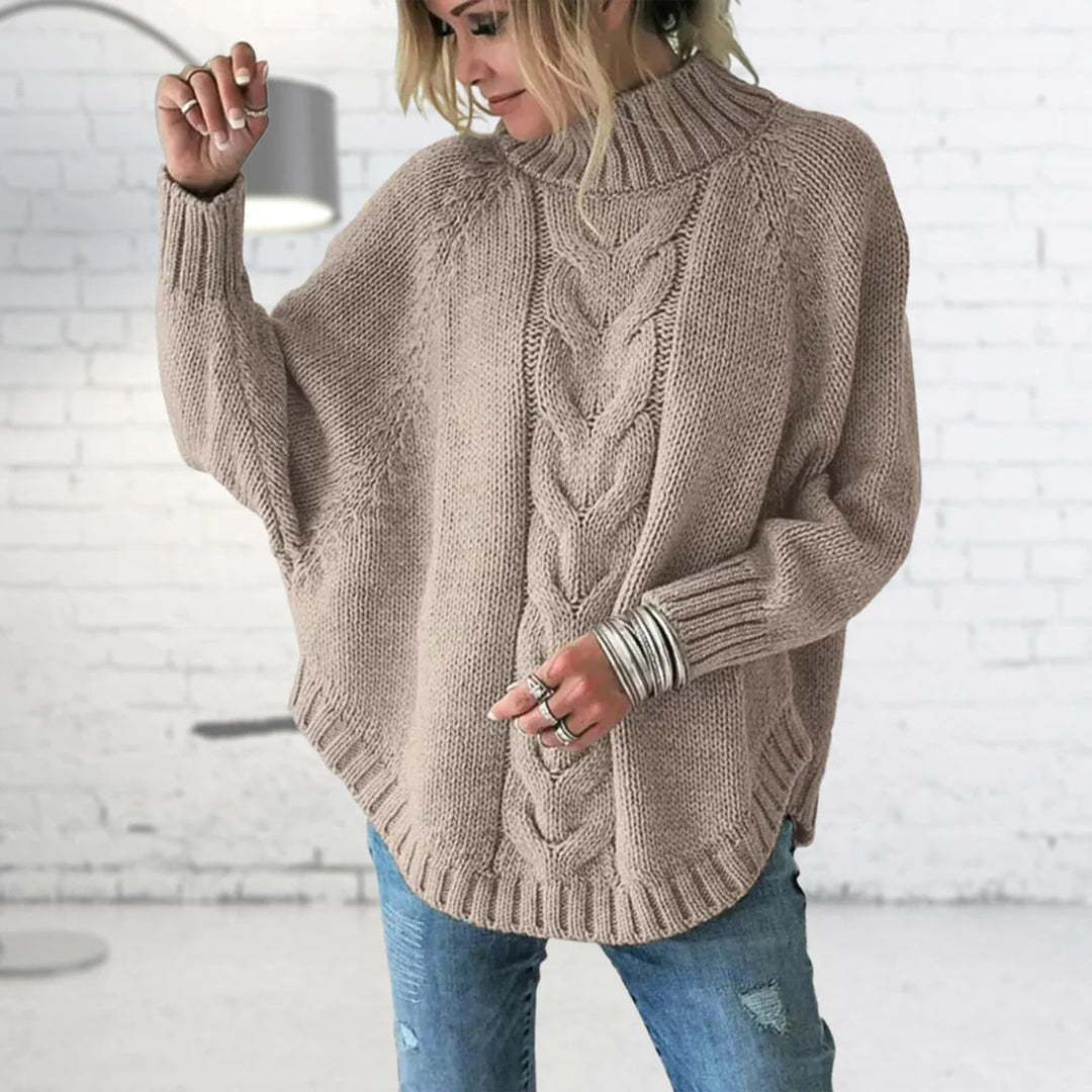 Modischer Rollkragenpullover aus Strick