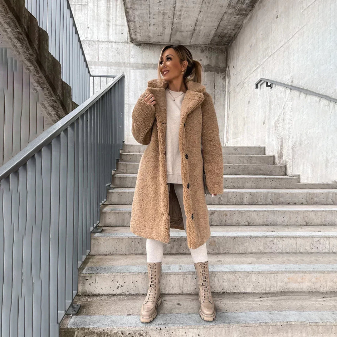 Faux Wool Damenjacke
