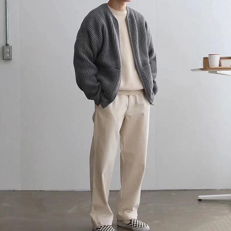 Fabio Stehkragen Strickjacke