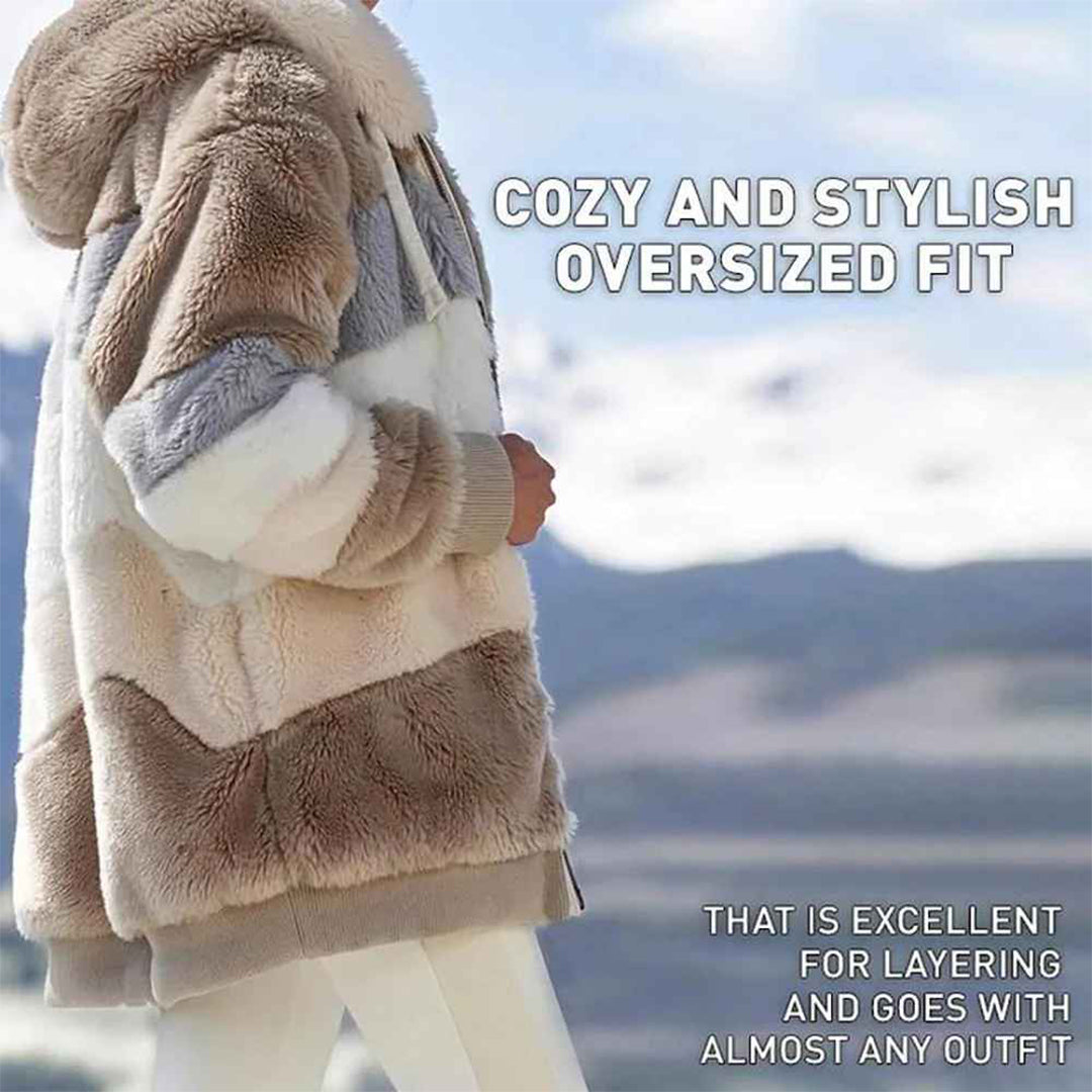 Warme Kapuzenjacke Oversized Jas