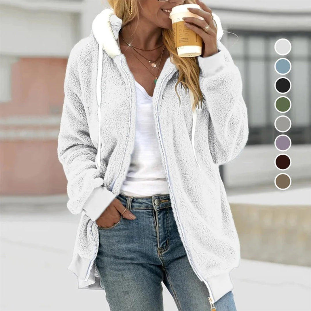 Herbstmuse | Strickjacke mit Kapuze