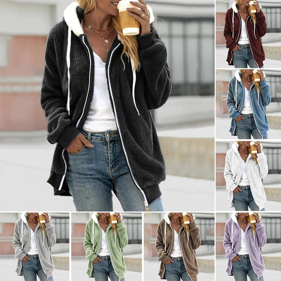 Herbstmuse | Strickjacke mit Kapuze