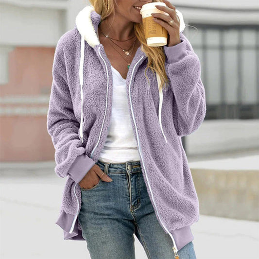 Herbstmuse | Strickjacke mit Kapuze