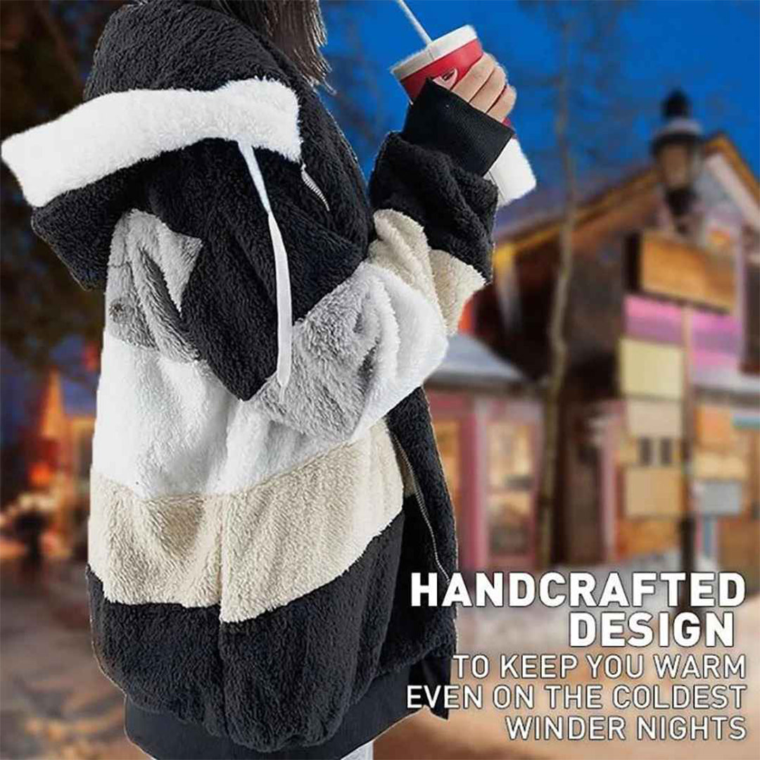 Warme Kapuzenjacke Oversized Jas