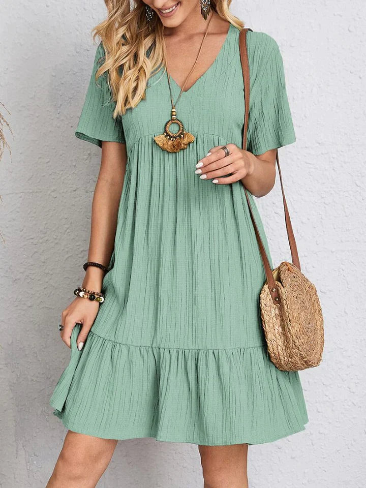 Silky's Elegance V-Neck Dress