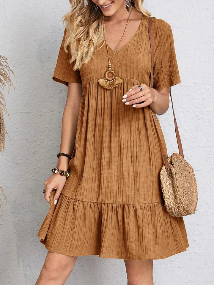 Silky's Elegance V-Neck Dress