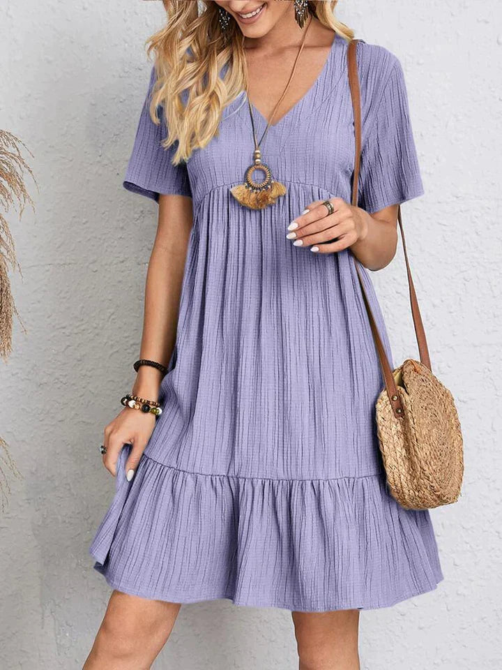 Silky's Elegance V-Neck Dress