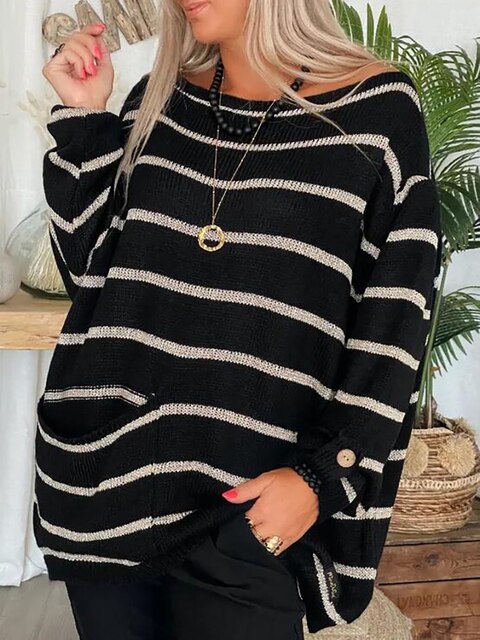 Leonie's Schicker Gestreifter Pullover