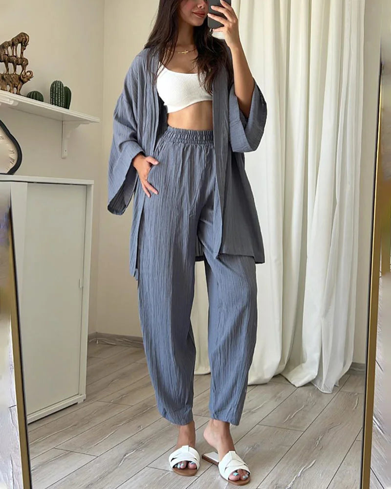 Melanie Zweiteiliges Set mit Strickjacke
