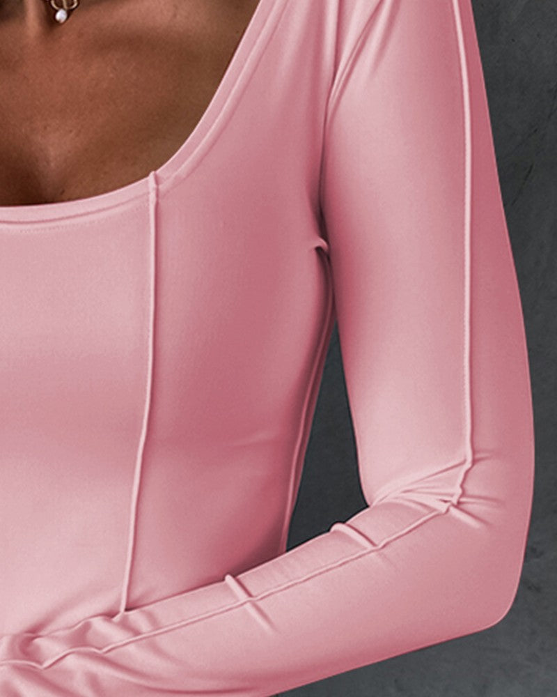 Ursula Rundhals Piping Top