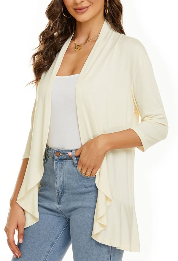 Camila Elegante Offene Vorderseite Strickjacken