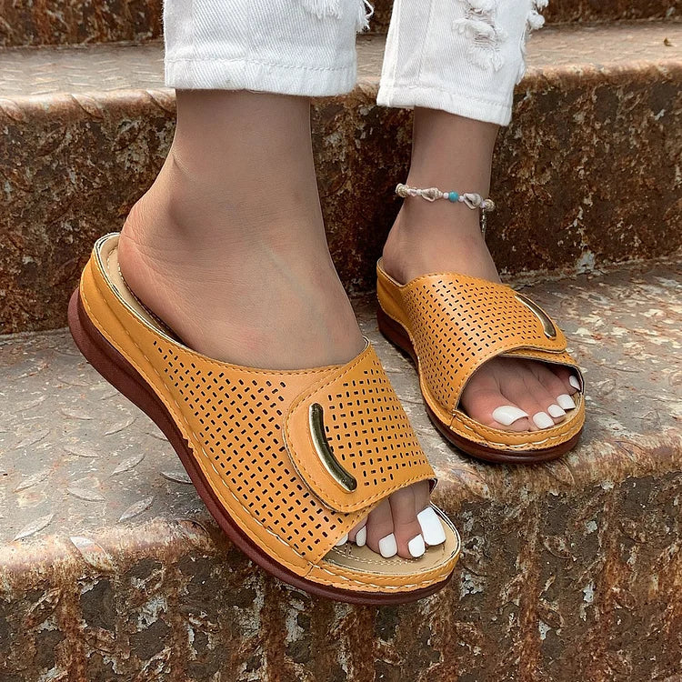 Tonet's Orthopädische Peep-Toe-Sandalen
